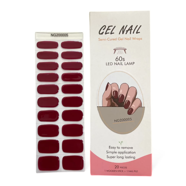 UV/LED Semi Cured Gel Nail Wraps No.5