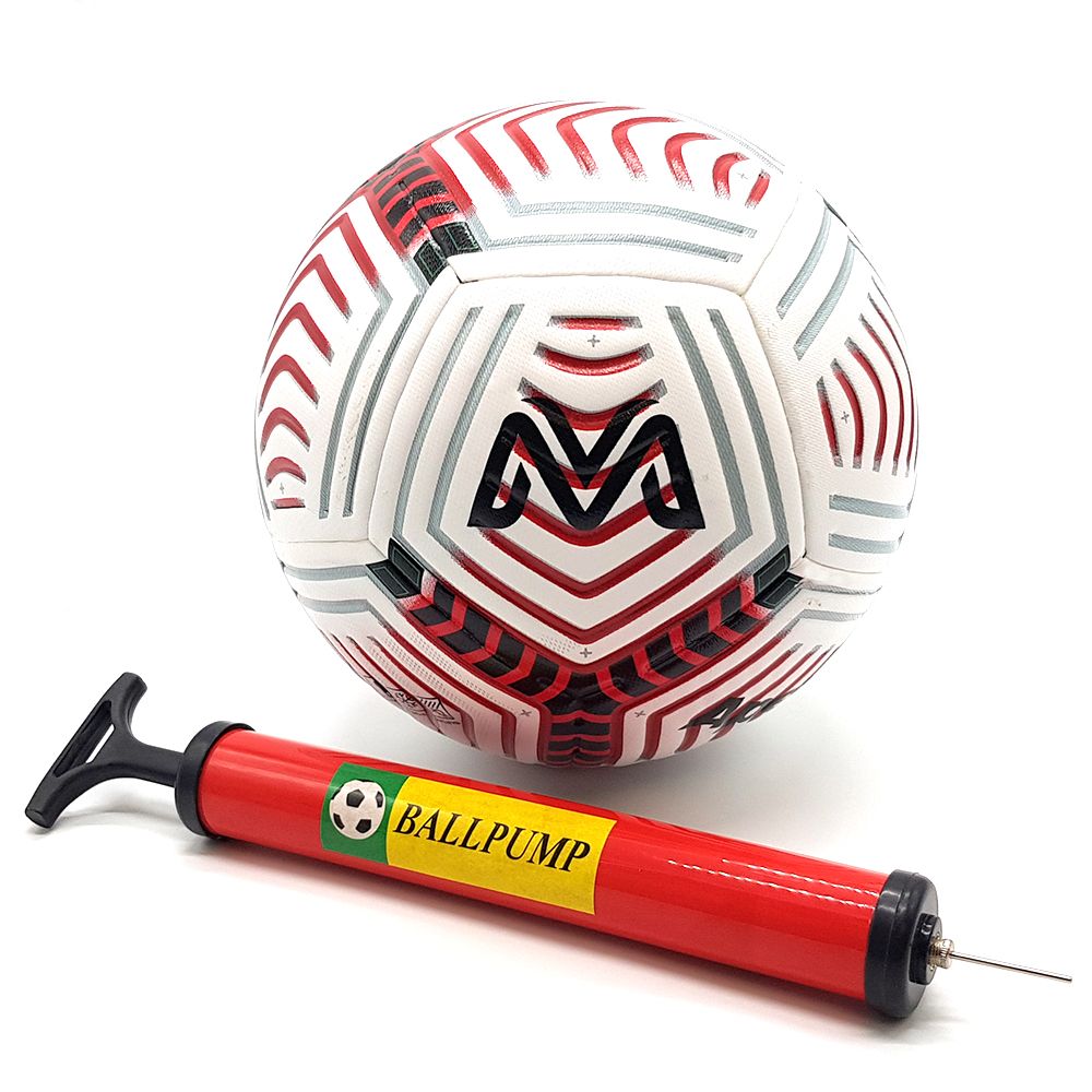 Jiren Soccer Ball & Pump Football Size 5 Apex All Weather Match