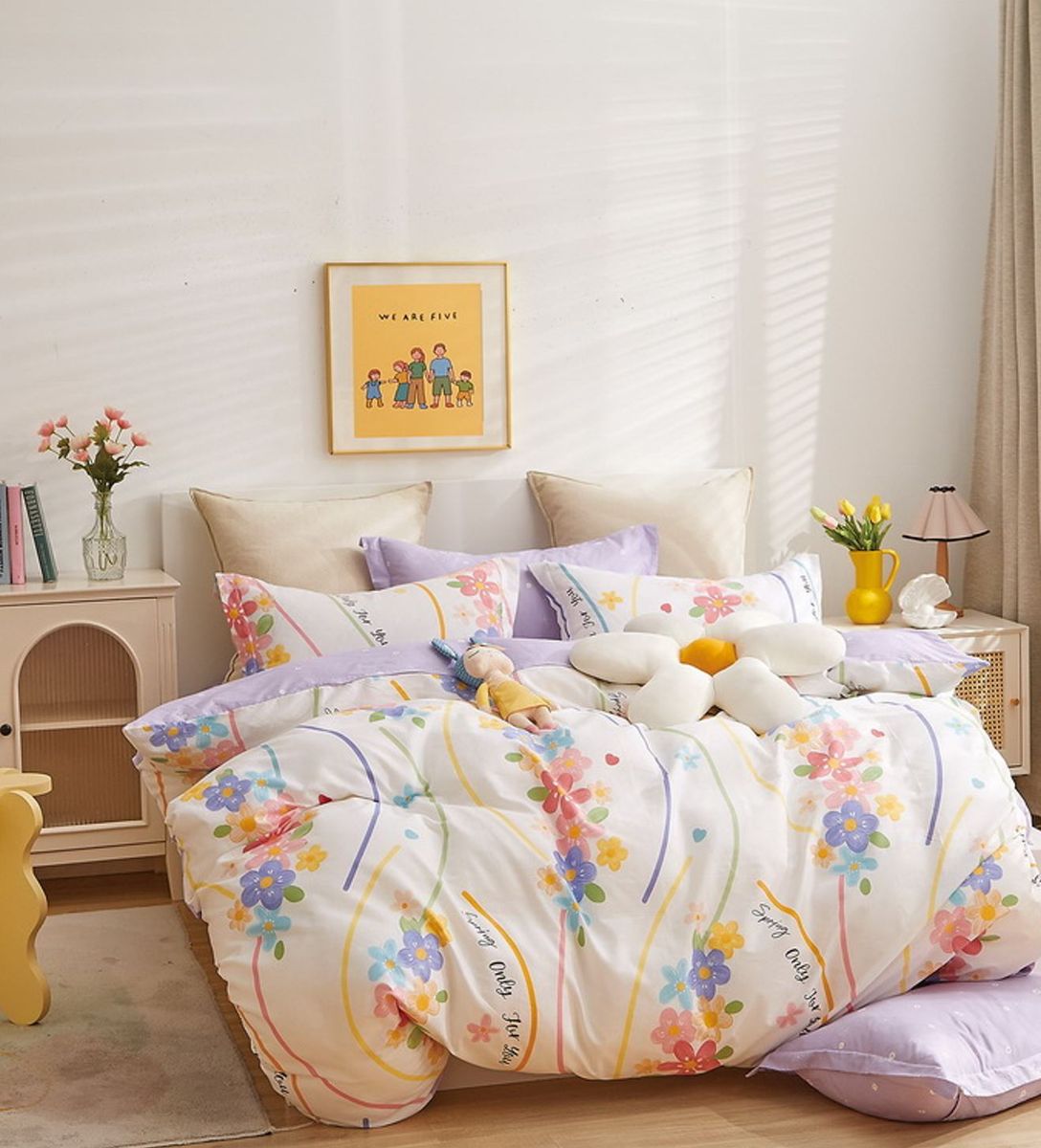 Linen Boutique Duvet Cover Set 100 Cotton 200TC Spring For You