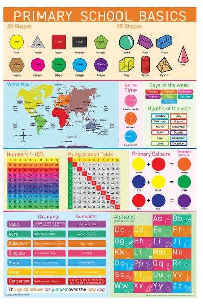 Primary School Basics Poster