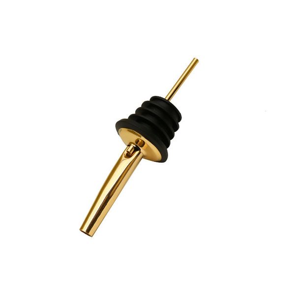 Gold Wine Pourer&amp;Stopper Set-Leak-Proof Universal Bottle Seal for Wine/ Oil