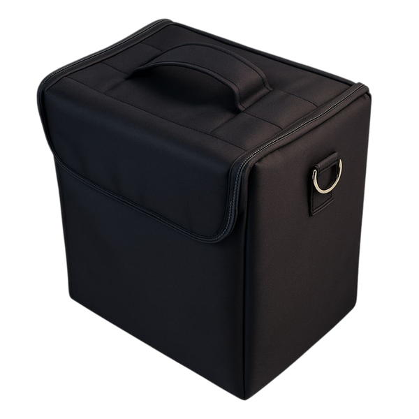 Black 4 - Folding Trays Travel Organizer Storage Case for Make Up &amp; Nails