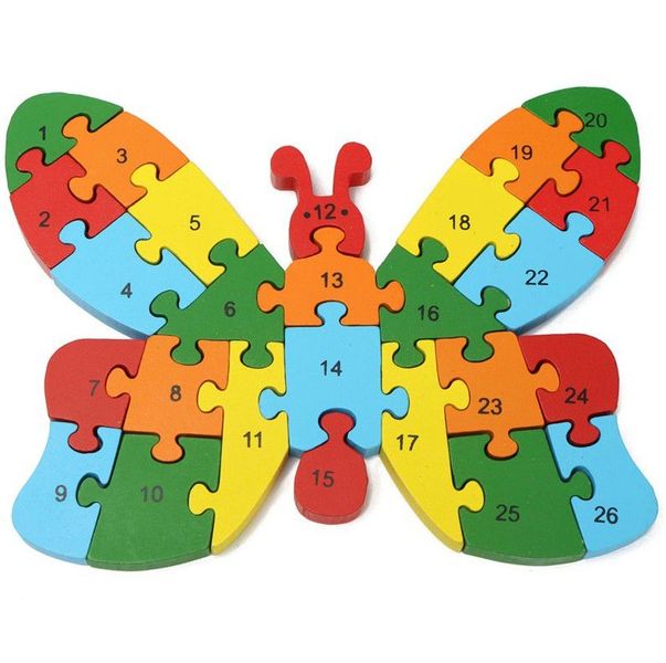 Edu - Butterfly Wooden Montessori Puzzle