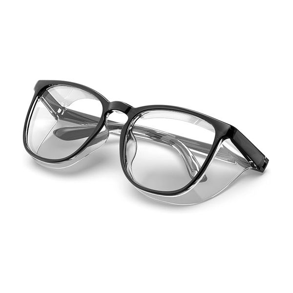 Safety Glasses, Fashionable Protective Eyewear With Clear, Anti Fog Lenses