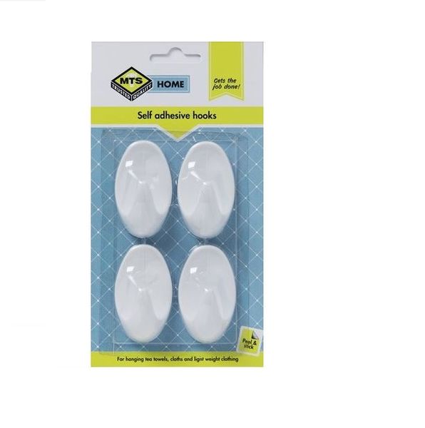 MTS Home Small Oval Hooks 4 Pieces