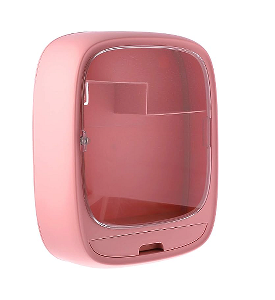 Wall Mount Cosmetic Storage Makeup Bathroom Cabinet ABS Plastic