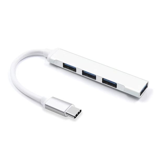 USB-C Hub Mini Portable 4 in 1 USB-C to USB Hub Adapter HB13 PK