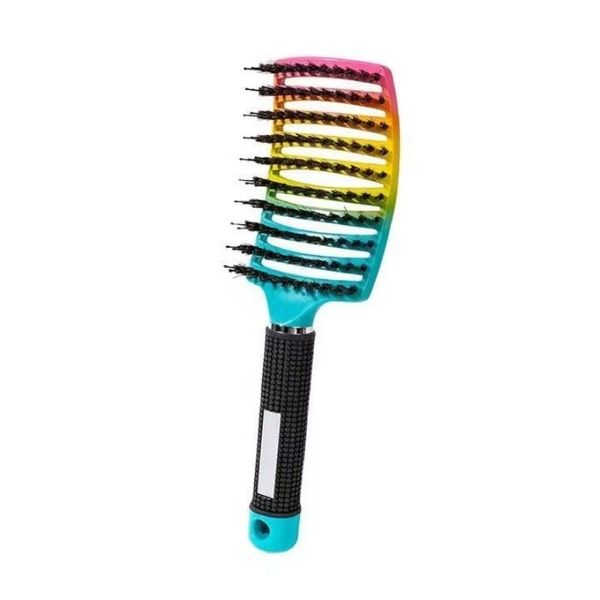 Detangling Hair Brush -Wet or Dry - Vibrant &amp; Colourful Design