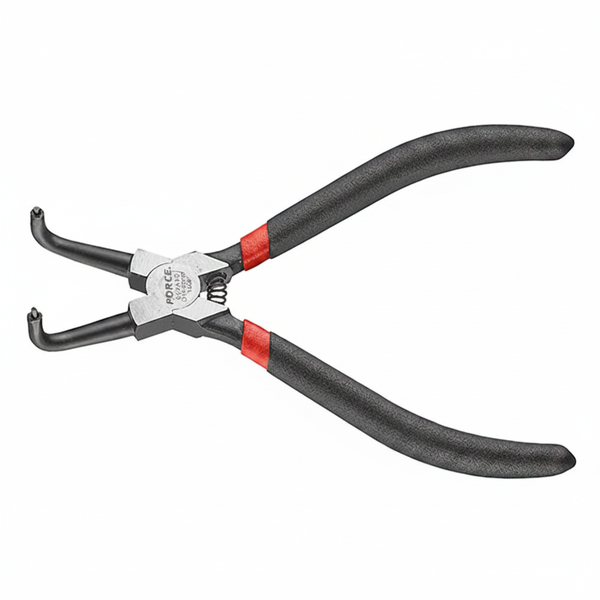 Force Snap Ring Plier 140mm 90-Degree Bent Tip for 8-25mm Rings