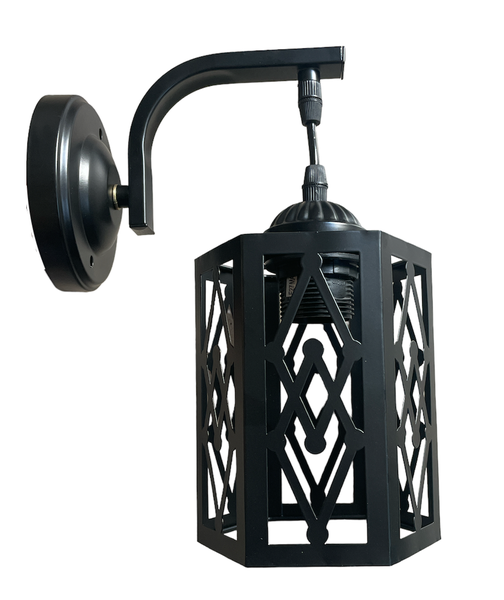 Vintage Metal Wall Lamp - Hexagon