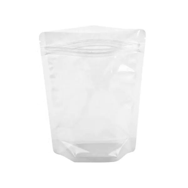 Stand-Up Resealable Clear Pouch Bags - Pack of 50 - 100mm x 175mm