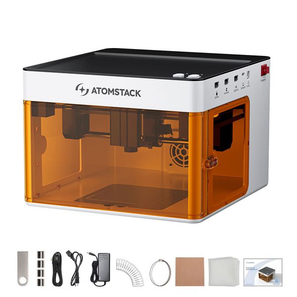 AtomStack - 5W Laser Engraver Machine,Laser Cutter for Art Craft Wood Metal