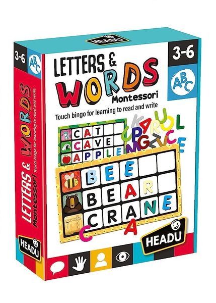 Headu - Montessori Educational Toy for Kids - Letters &amp; Words