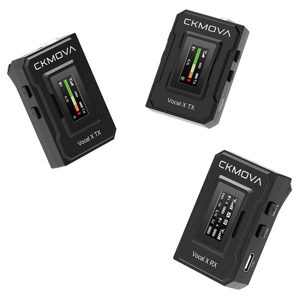 CKMOVA 2 Channel Wireless Mic System, 2 Transmitters, 1 Receiver -VOCAL-XV2