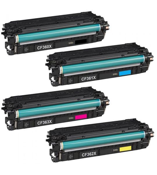 Compatible HP 508X / CF360X /CF361X / CF362X / CF363X Toner Multipack