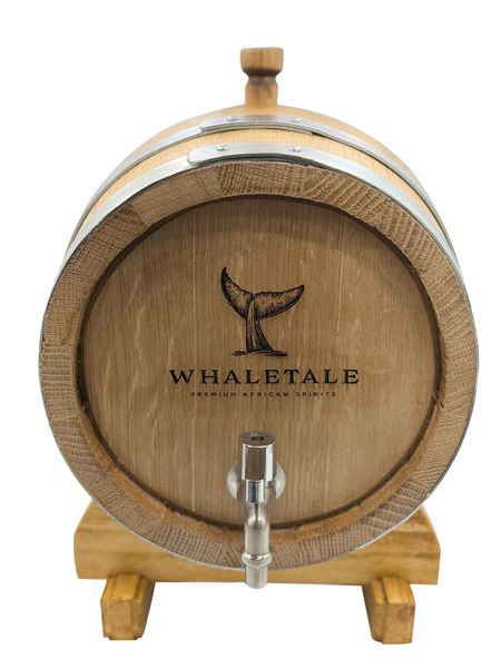 6 Litre Brandy Ageing Cask With 6 Crystal Tasting Glasses