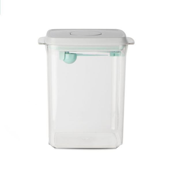 Milk Powder Storage Box, Powder Dispenser with Spoon, 2300 ml, Transparent