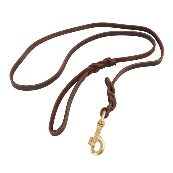 2m Soft Artificial Leather Dog Leash, Pet Training Rope with Snap Hook