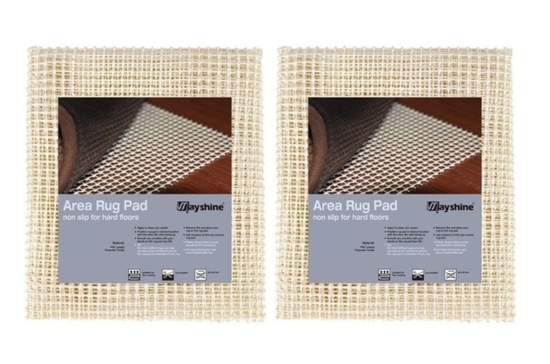 2 Non Slip Rug Gripper Underlay Mats Cream