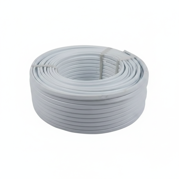 Flat 2 Core + Earth Electrical Cable 20m 1.5mm White