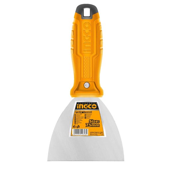 Ingco - Putty Knife - 75MM - Carbon Steel Blade - Yellow handle