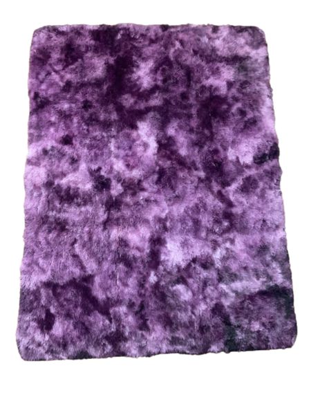 Shaggy Carpet Purple Rainbow 150cm x 200cm