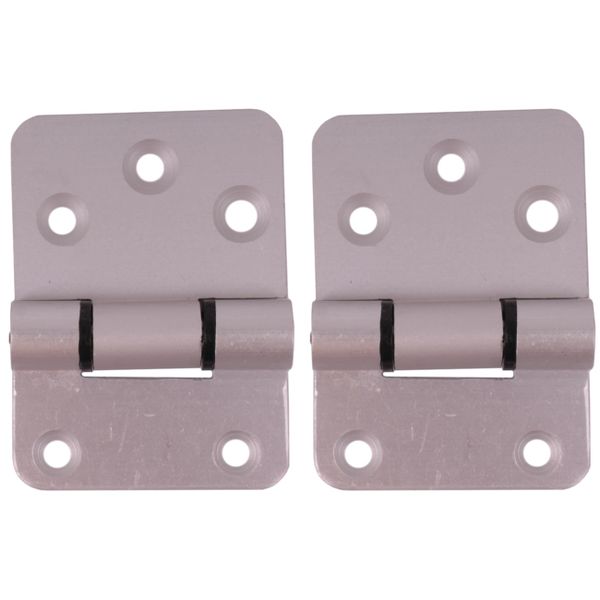 2-Piece Canopy Hinge Set - 70 x 50 x 5mm (Anodised Silver)