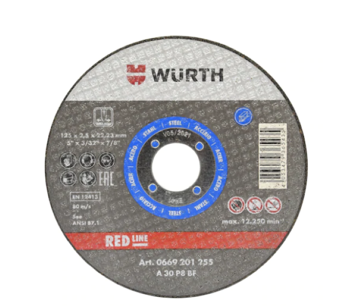 Red Line Cutting Disc For Steel - 115mm (Set Of 10)