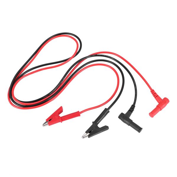 Pair Banana Plug to Alligator Clip Lab Cable 1M Long