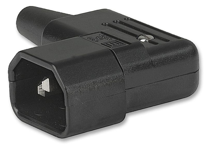 Schurter (4733.0000) IEC Power Connector, IEC C14 Plug, 10 A, 250 VAC