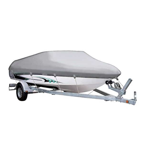 Heavy Duty Silver Boat Cover For 17-19ft Boats,245cm Width 