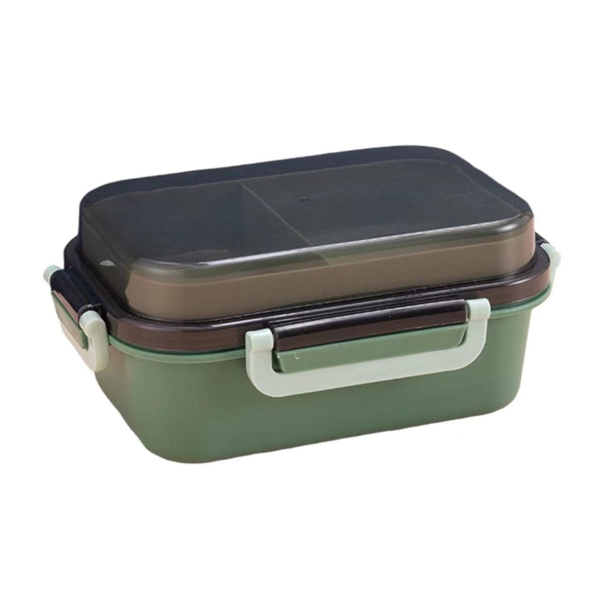 1L Double Layer Easy-Lock Multi-Compartment Portable Lunch Box Bento ...