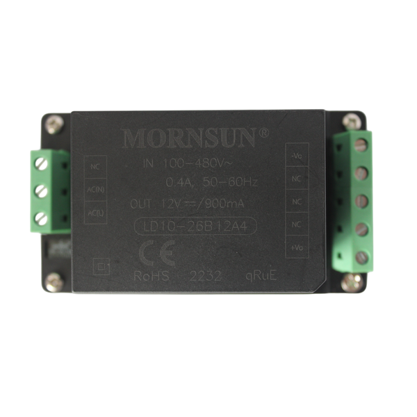 LD10-26B12A4 DIN Rail SMPS 90-528VAC Input 12VDC 0.9A Output 4kVAC