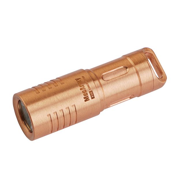 Illumine 130 Lumen Mini Rechargeable Keychain Flashlight (Copper/Brass)