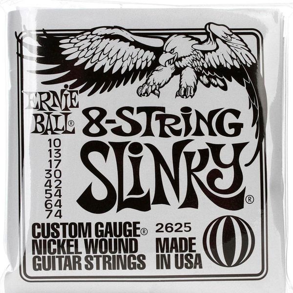 Ernie Ball 2625 - 8-String Slinky Electric Guitar Strings (10-74)