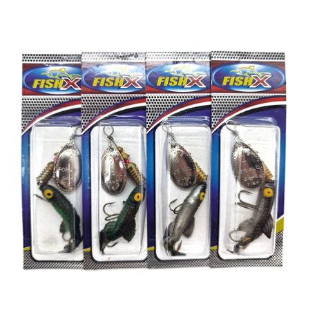 FishX Marble Spinner 4 Piece Bundle