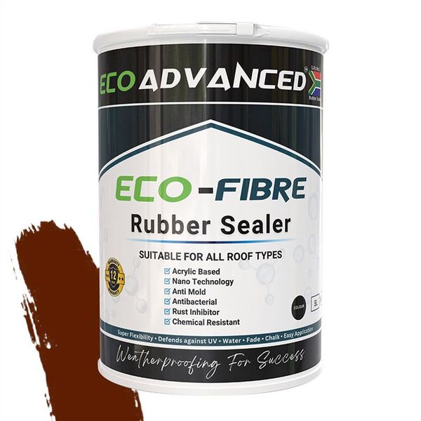 Eco Advanced Ecofibre Rubber Sealer 5L Brown