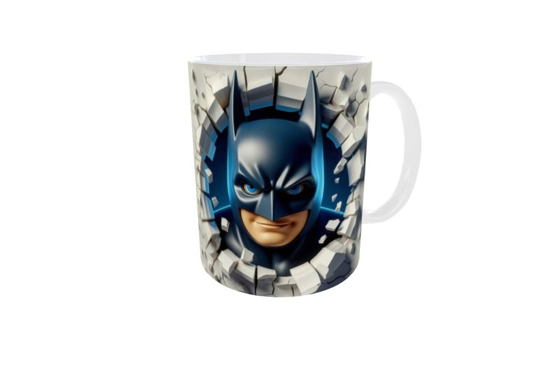 The Batman Wall Burst 3D Effect Comic Hero Mug - 325ml - Ceramic