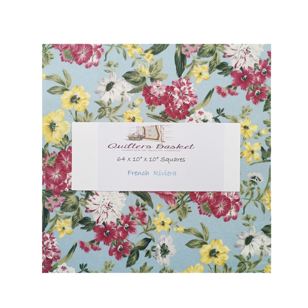 Quilters Basket 10" Squares Cotton Canvas