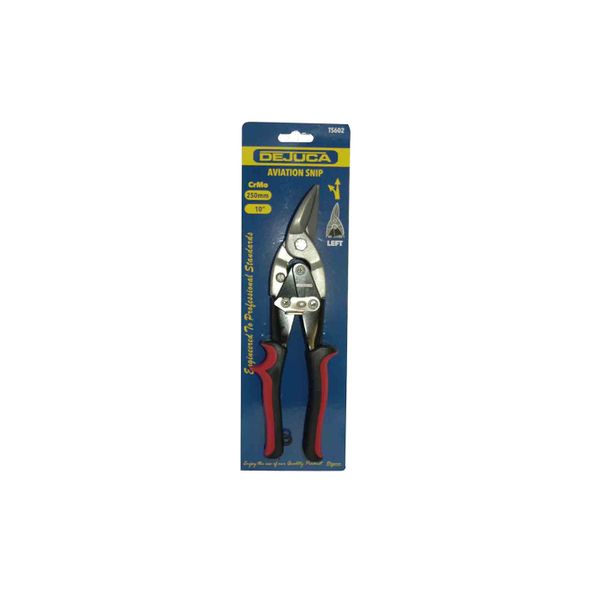 Dejuca - Aviation Snips - Left - (red) - 250mm - 5 Pack