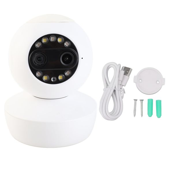 Dual 1080P Security Camera System with AI Detection