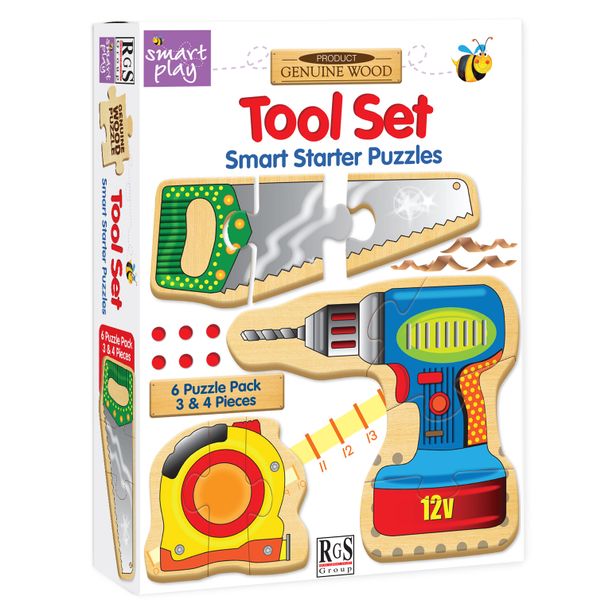 RGS Group Smart Starter Puzzle- Tools 6 x 3-4 Piece puzzle