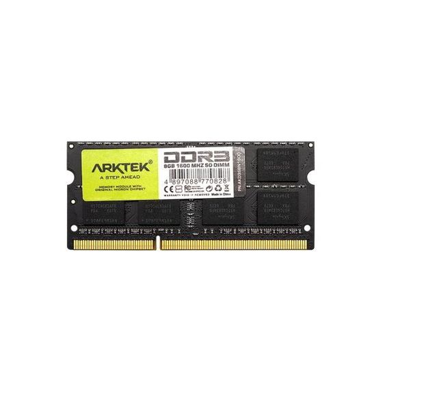 Arktek 8GB DDR3 1600Mhz Notebook Memory