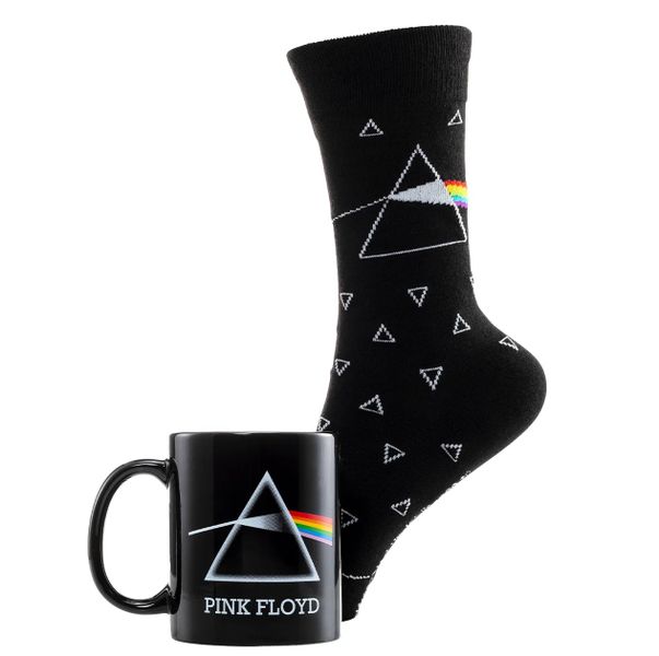 Pink Floyd (The Dark Side of the Moon) Mug 310ml &amp; Socks Set