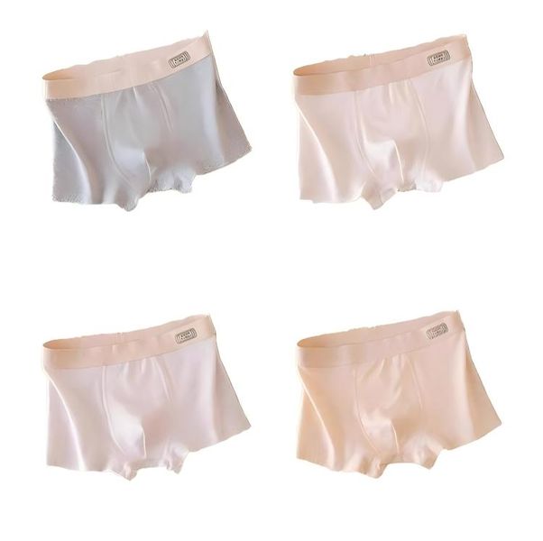 4Pcs Men's Pure Cotton Boxer Briefs