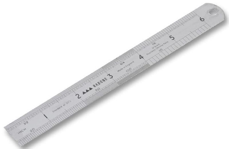 Stanley (0-35-400) 6" (150mm x 19mm) Steel Ruler