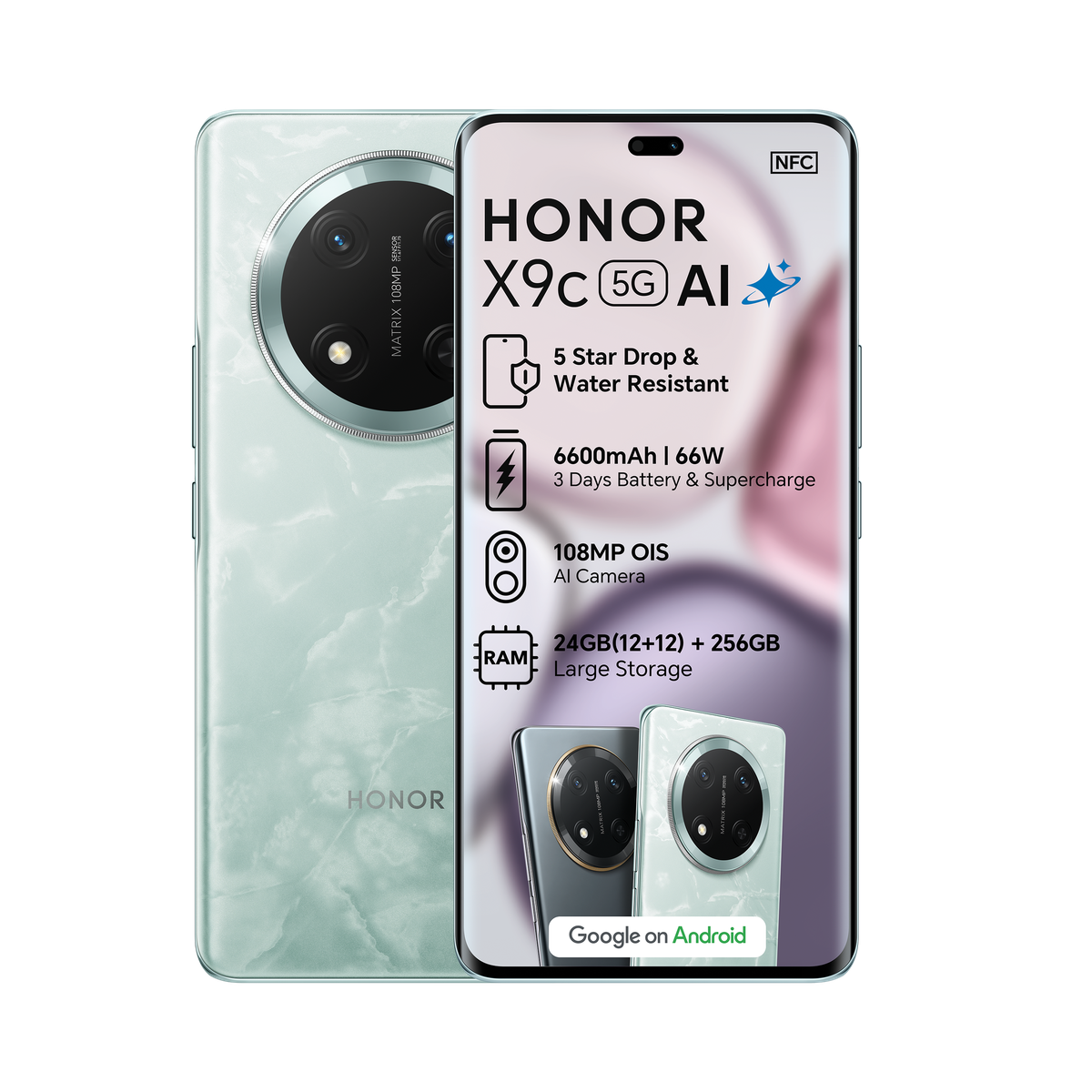 HONOR X9c 256GB 5G Dual Sim - Jade Cyan