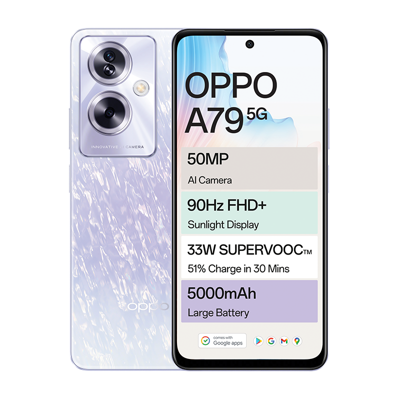 Oppo A79 5G 8GB 256GB Dual Sim Purple, CSmobiles