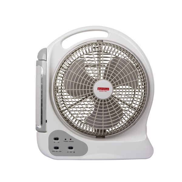 Rechargeable - 12 Inch - Portable Fan - Led - Desk Lamp - 6V
