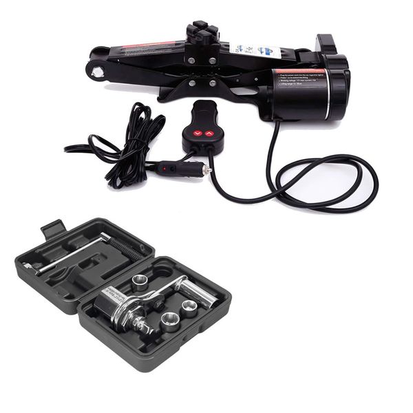 Electric Jack 12V Lighter Powered with 1/2" Automobile Tire Wrench